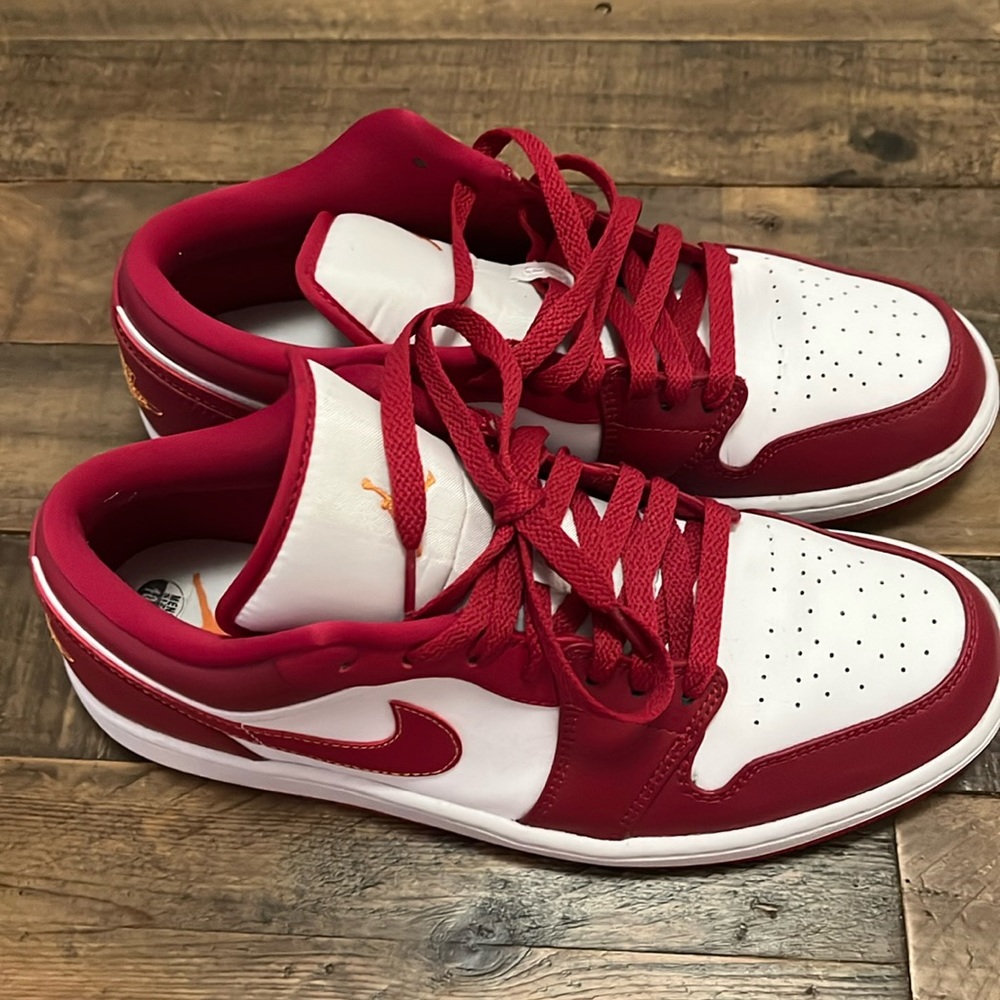 Nike Dunk Low - red and white Mens 10.5